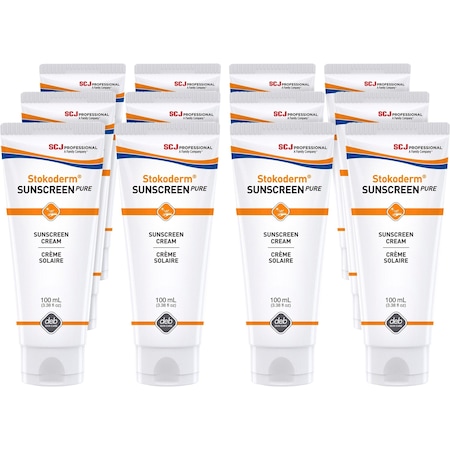 Sc Johnson UV Skin Protection Cream, 12PK SJNSUN100MLCT